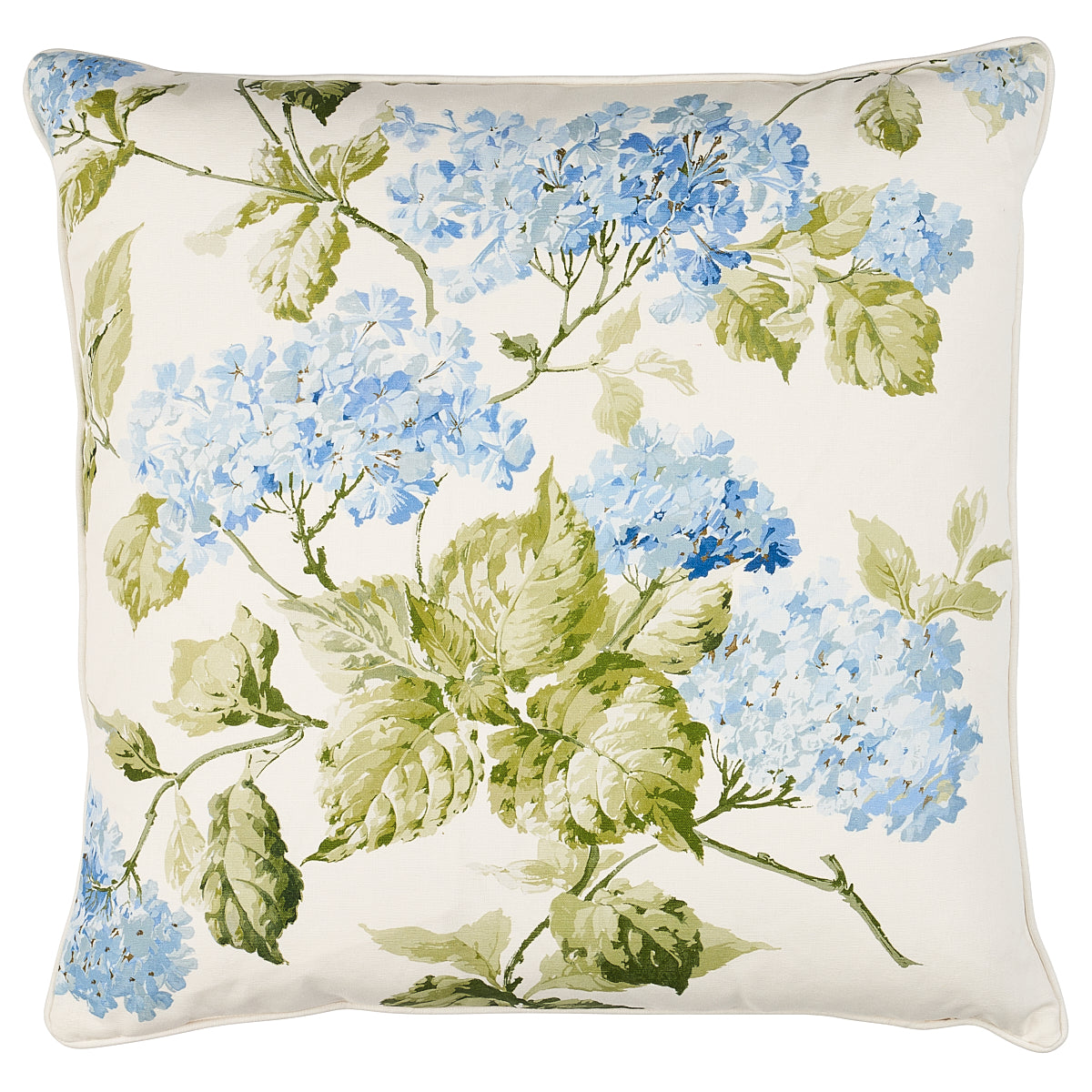 Summer Hydrangea Pillow | Blue Hydrangea