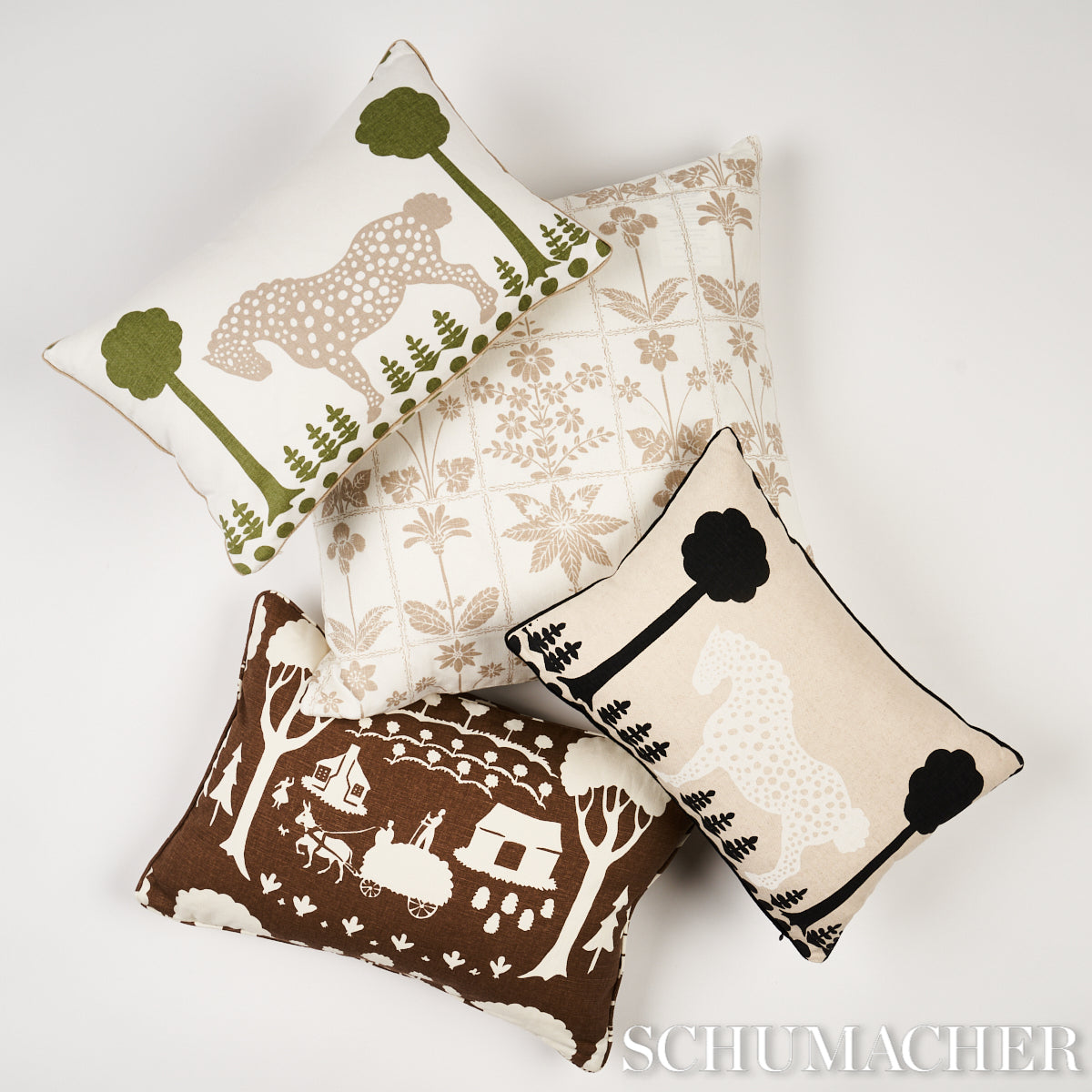 Georgia Wildflowers Pillow | Neutral