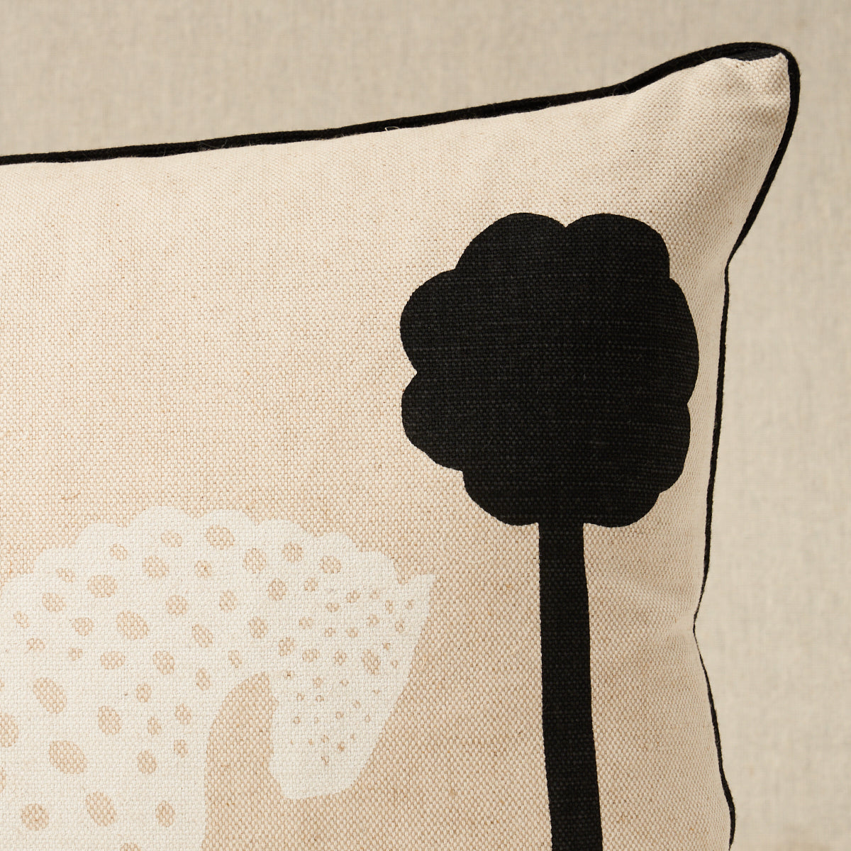 Polka Dot Pony Pillow | Natural