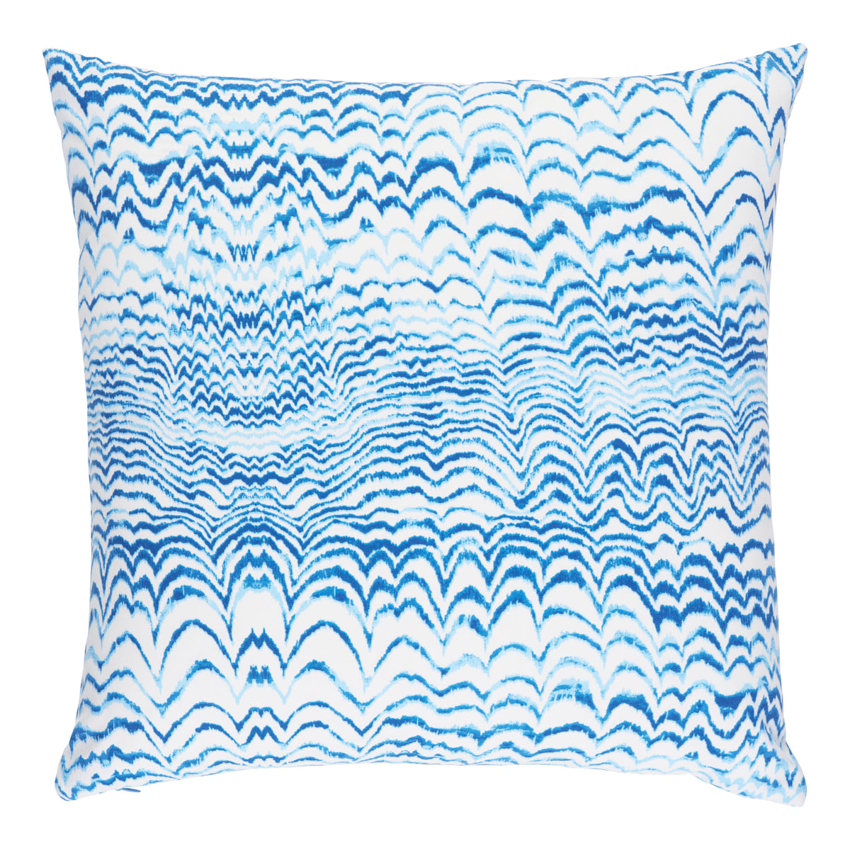 Ink Wave Print I/O Pillow | Indigo