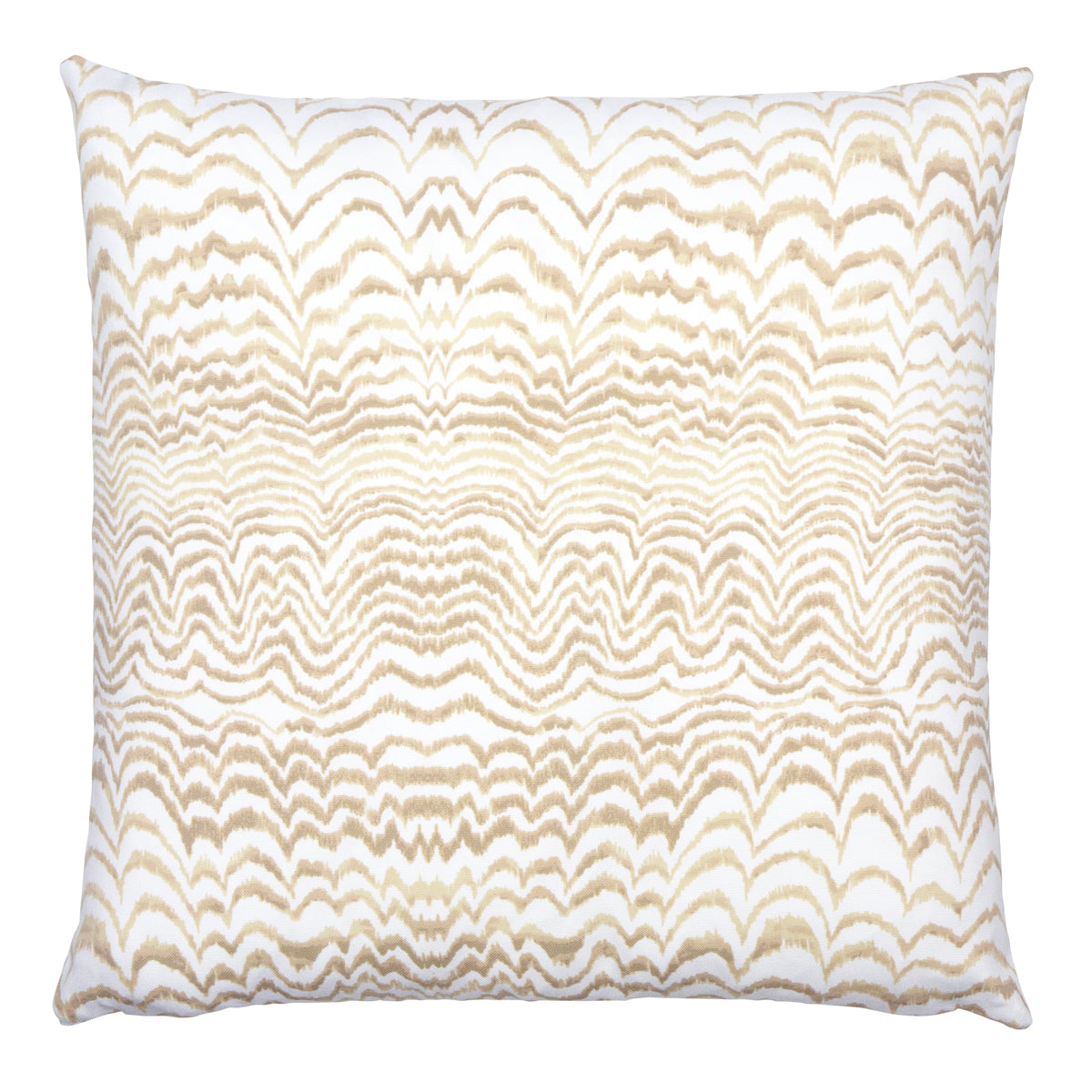 Ink Wave Print I/O Pillow | Natural