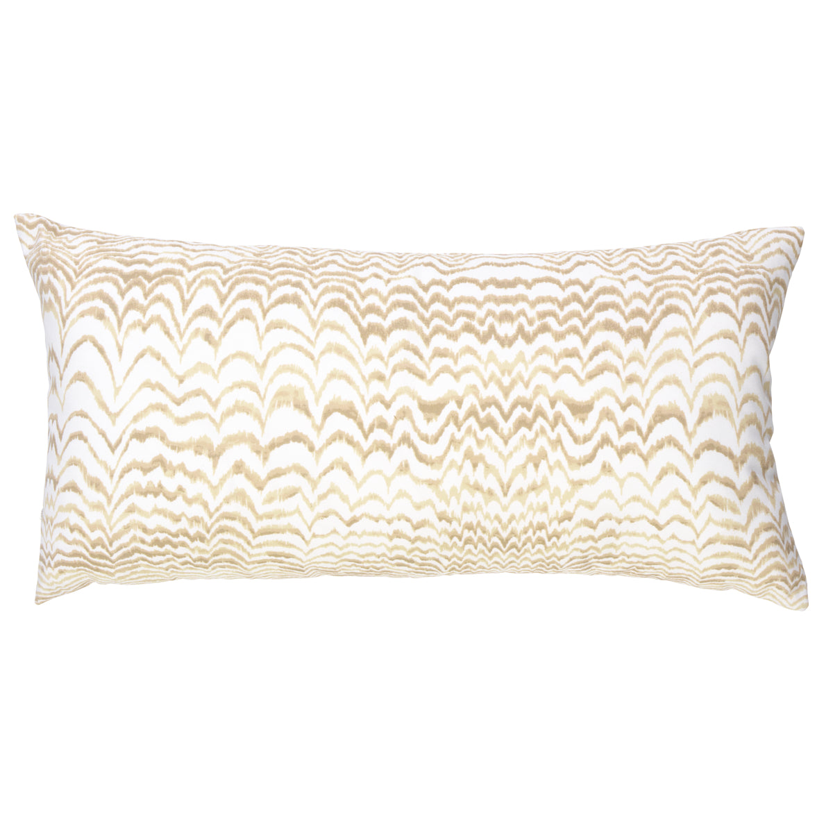 Ink Wave Print I/O Pillow | Natural