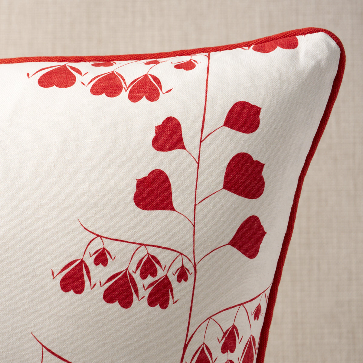 Bleeding Hearts Pillow | Red