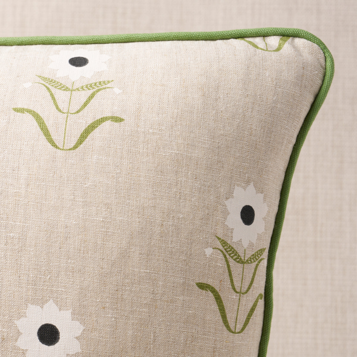 Forget Me Nots Pillow | White on Linen
