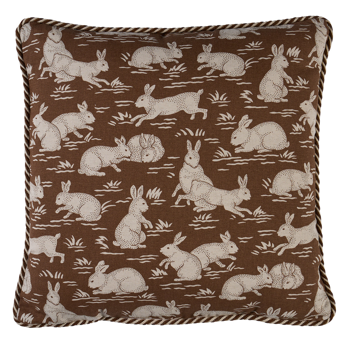 Cottontails Pillow | Chestnut