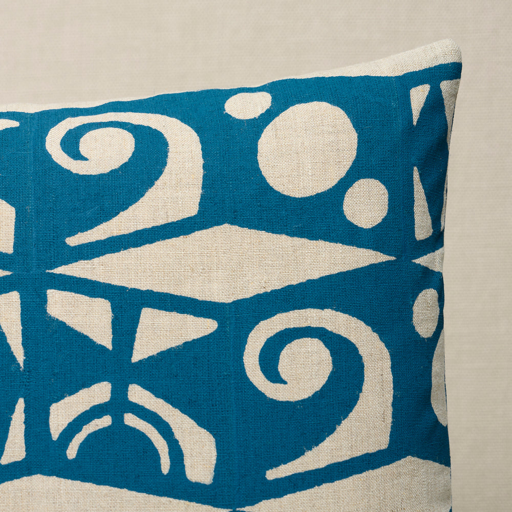Tarot Hand Block Pillow | Teal