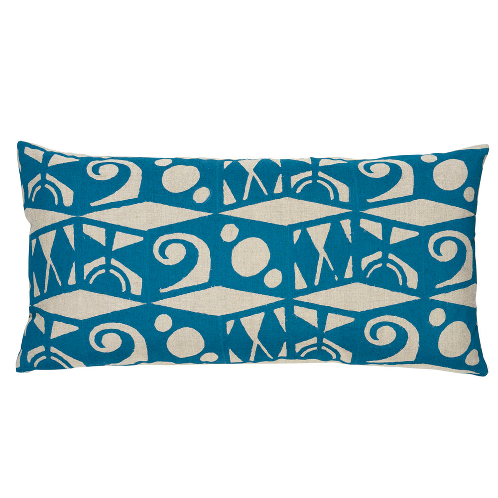 Tarot Hand Block Pillow | Teal