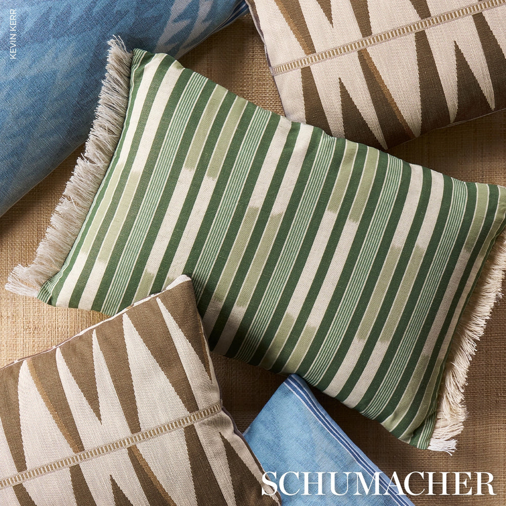 Shabba Warp Print Pillow | Blues
