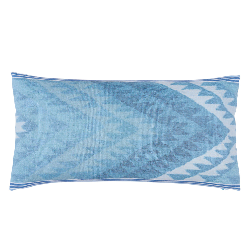 Shabba Warp Print Pillow | Blues