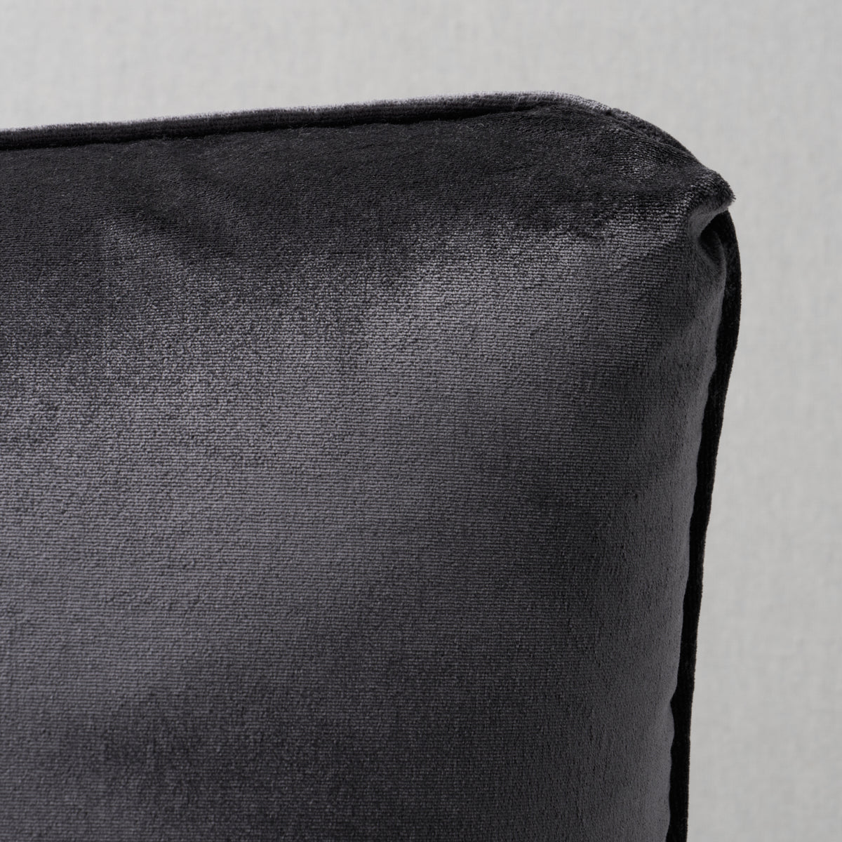 Venetian Silk Velvet Pillow | Graphite