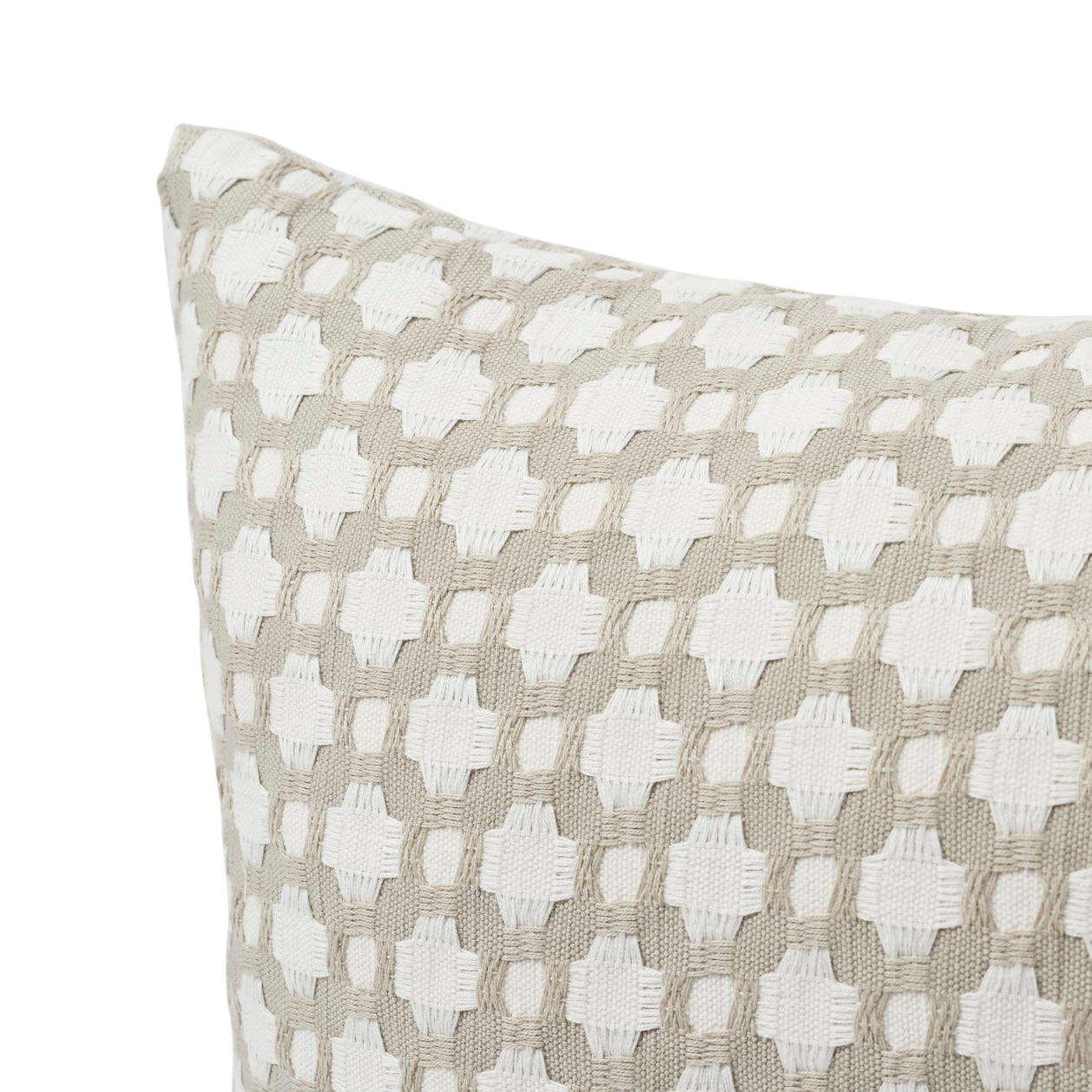 Betwixt Pillow | Stone/White