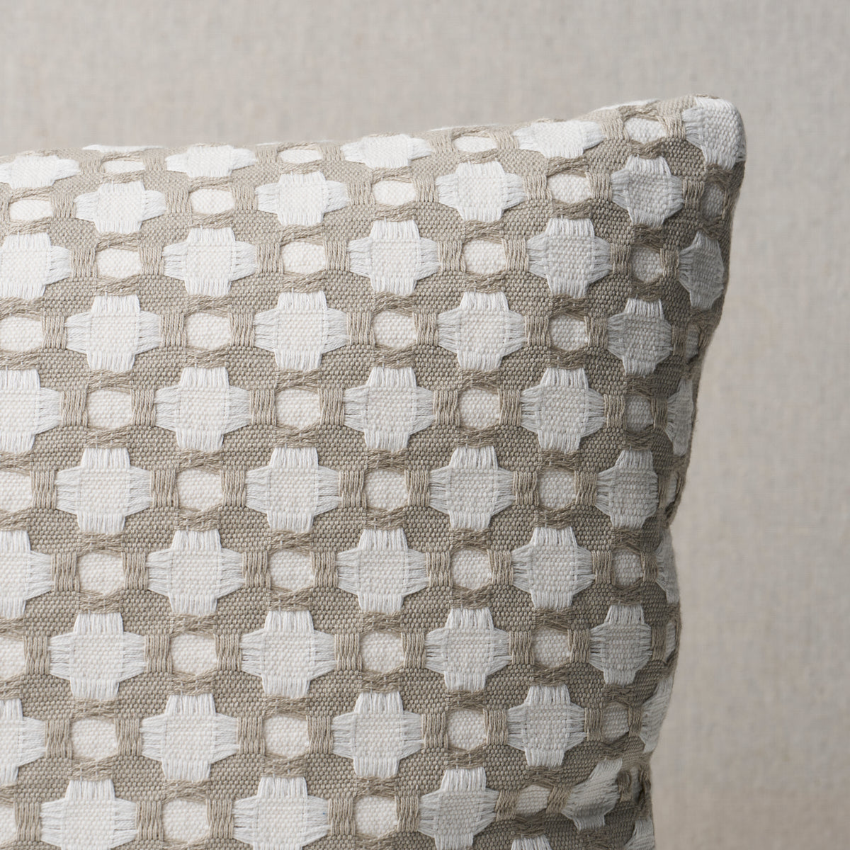 Betwixt Pillow | Stone/White