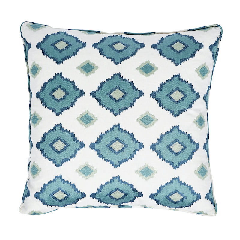 Sikar Embroidery Pillow | Sky Blue