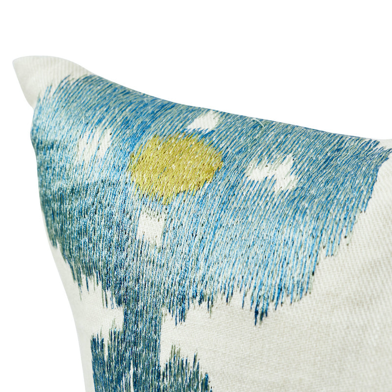 Raja Embroidery Pillow | Sky