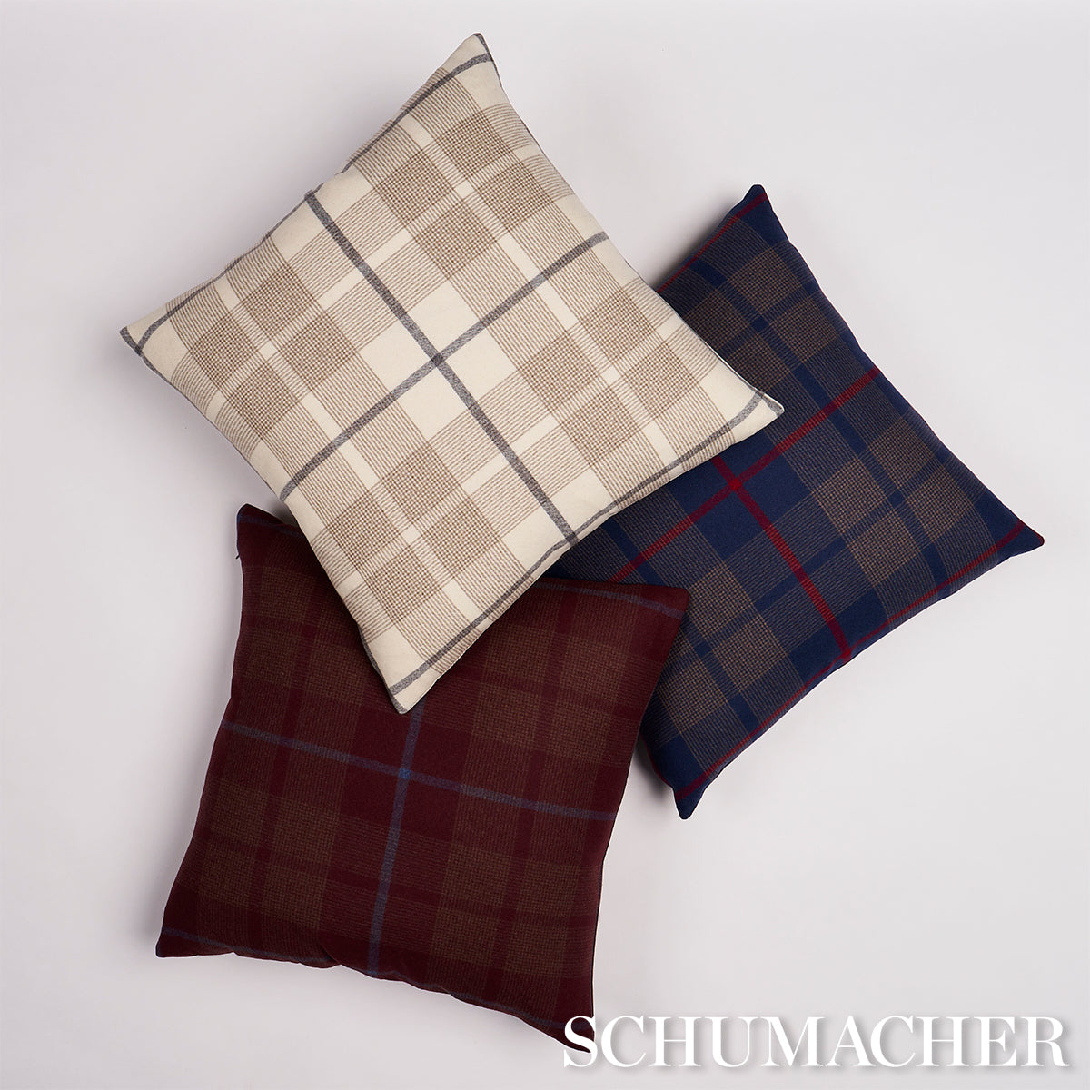 Montana Wool Plaid Pillow | Neutral