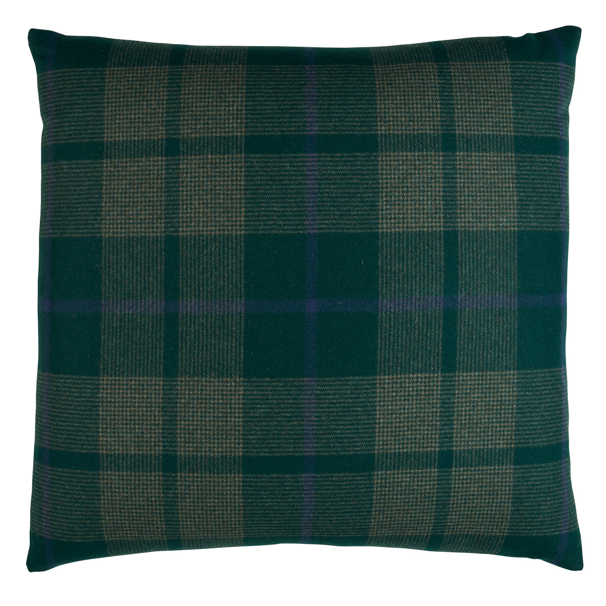 Montana Wool Plaid Pillow | Hunter