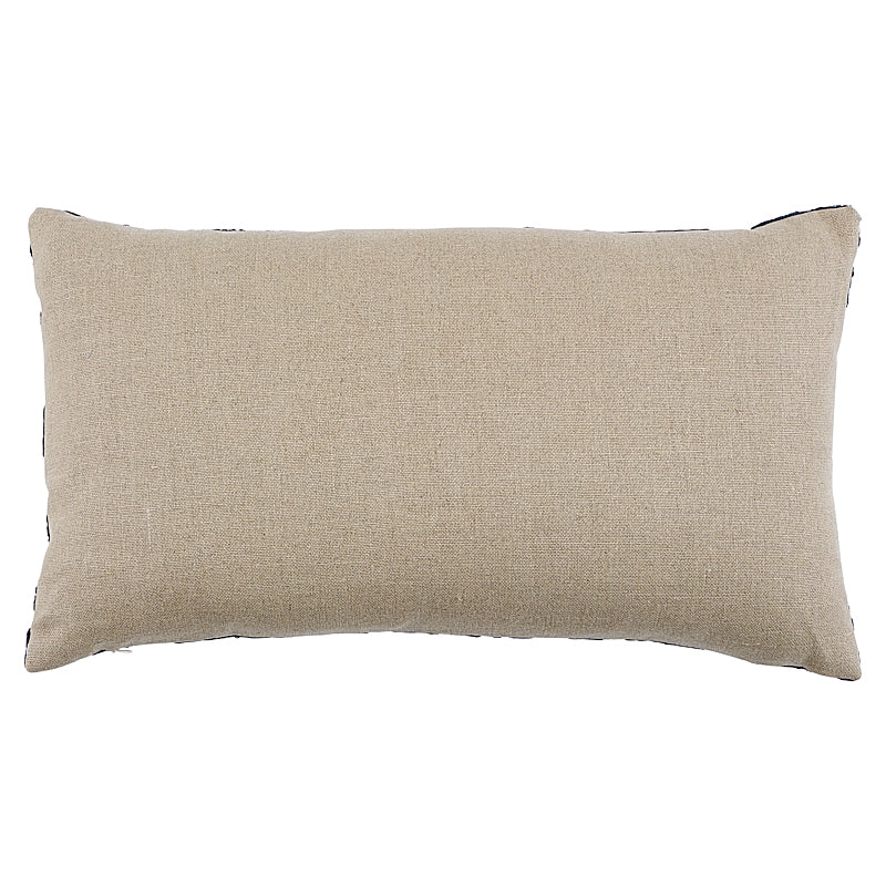 Castanet Embroidery Pillow | Cobalt