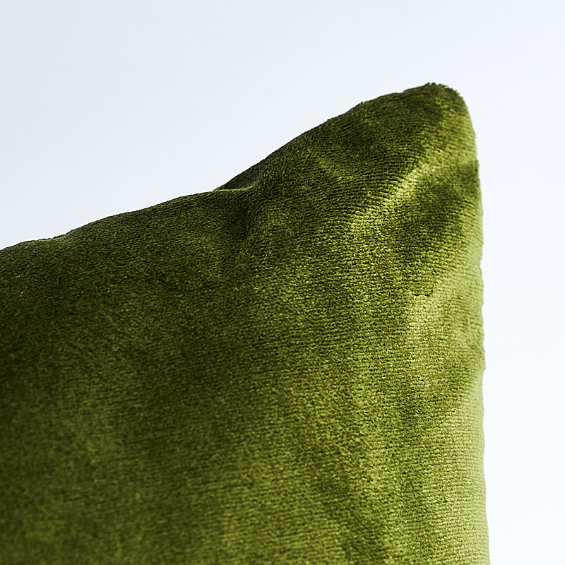 Venetian Silk Velvet Pillow | Moss
