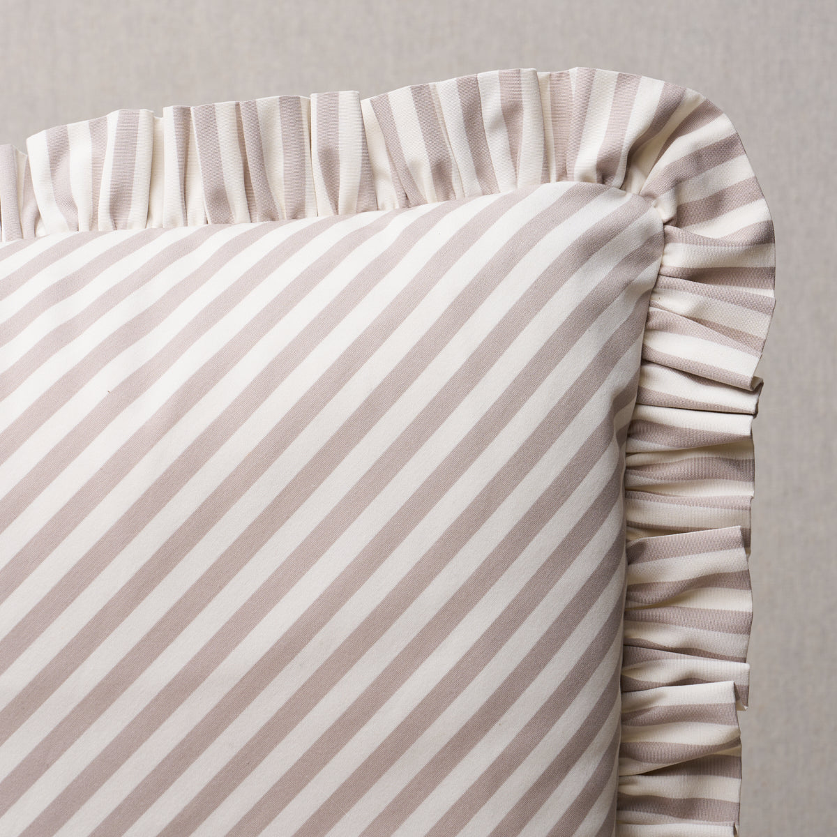 Brigitte Stripe Pillow | Taupe