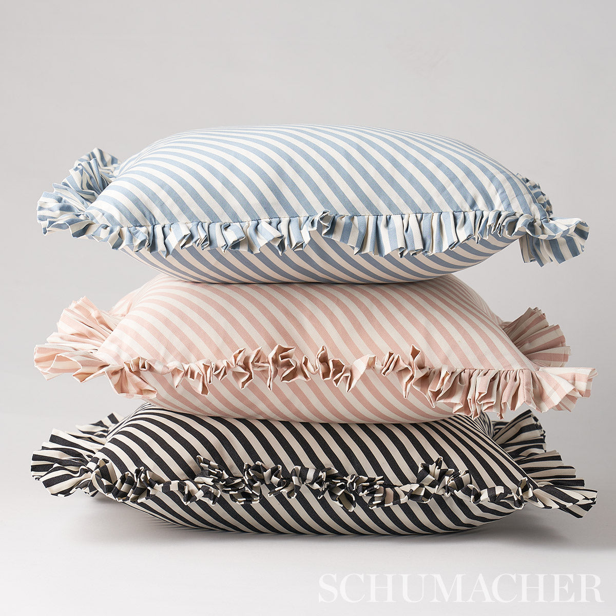 Brigitte Stripe Pillow | Blush