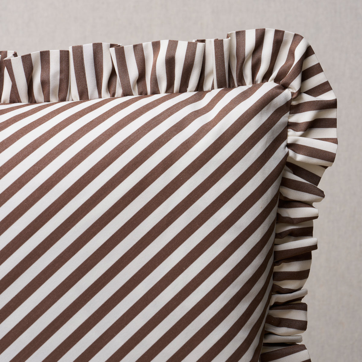 Brigitte Stripe Pillow | Brown