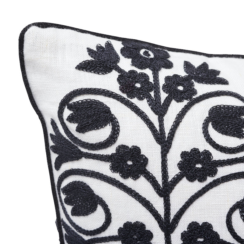 Talitha Pillow | Blackwork