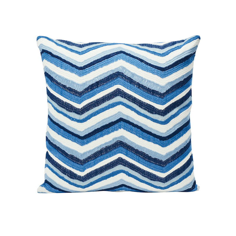 Shasta Embroidery Pillow | BLUE