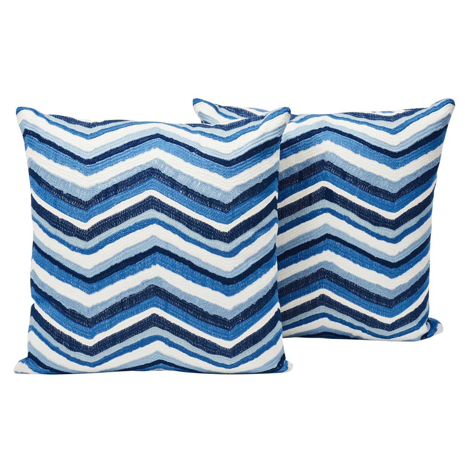 Shasta Embroidery Pillow | Blue