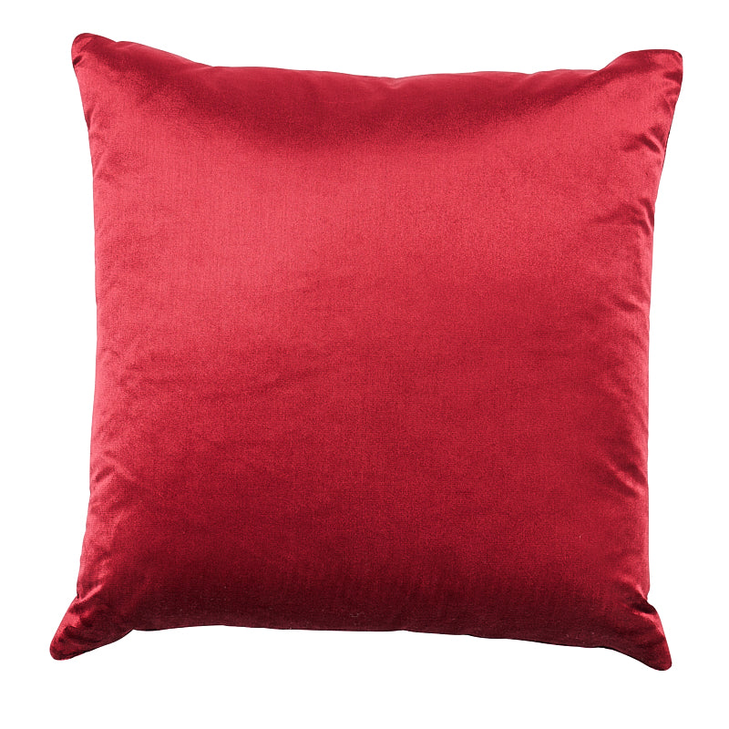 Performance Silk Velvet Pillow | Merlot