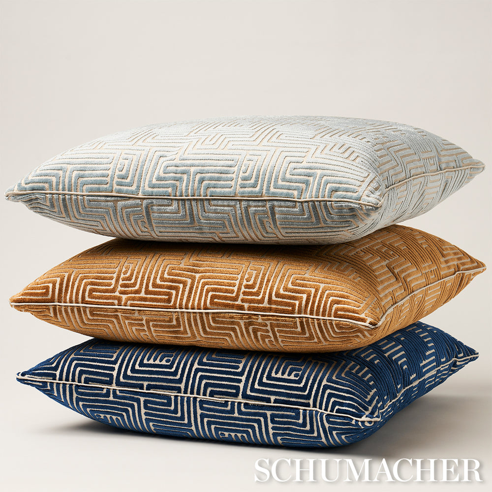 Lisboa Velvet Pillow | Sky