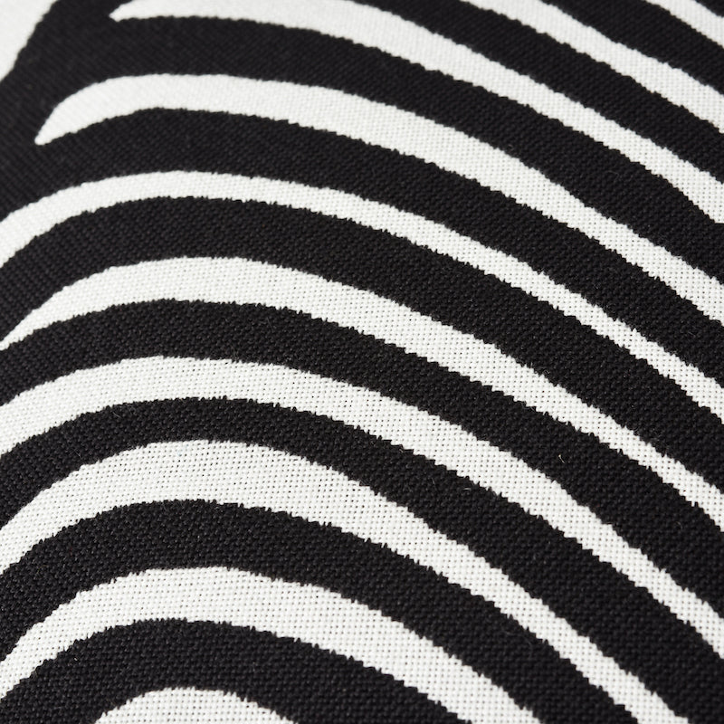 Zebra Palm Indoor/Outdoor Pillow | Black