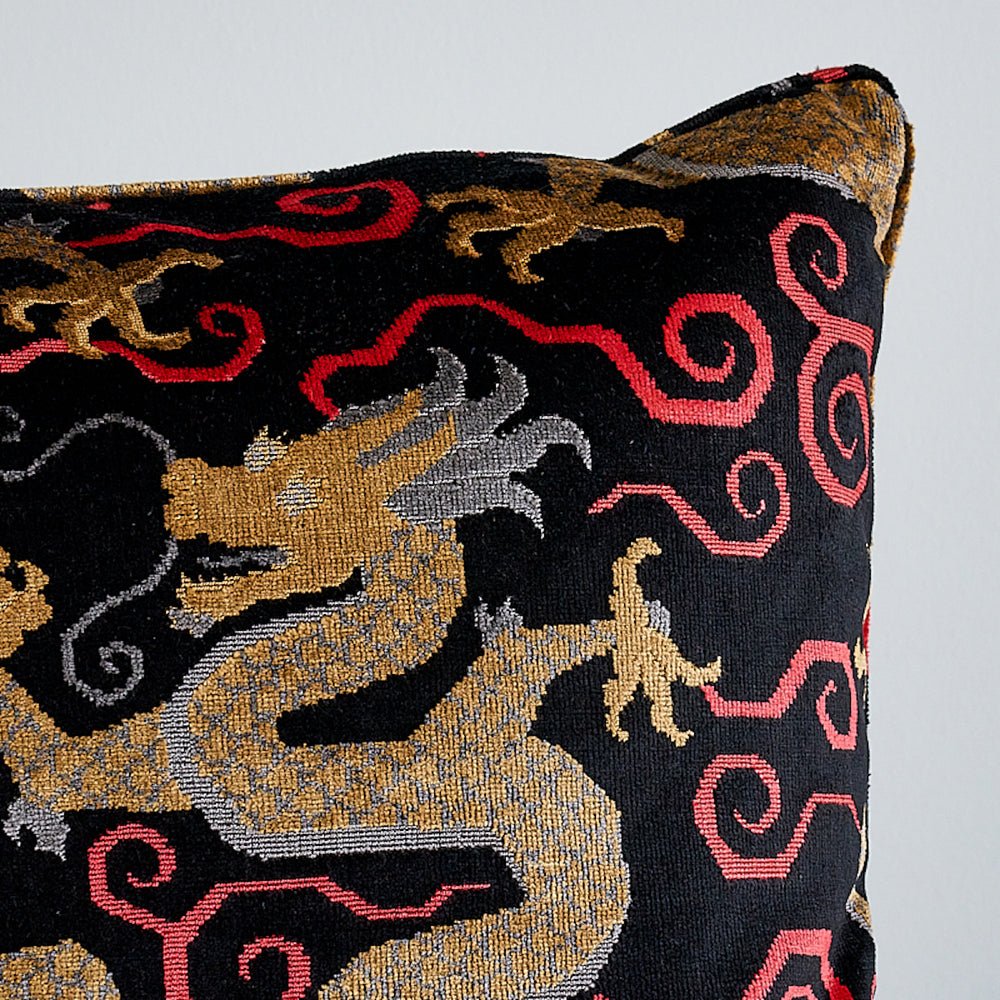 Bixi Velvet Pillow | Onyx