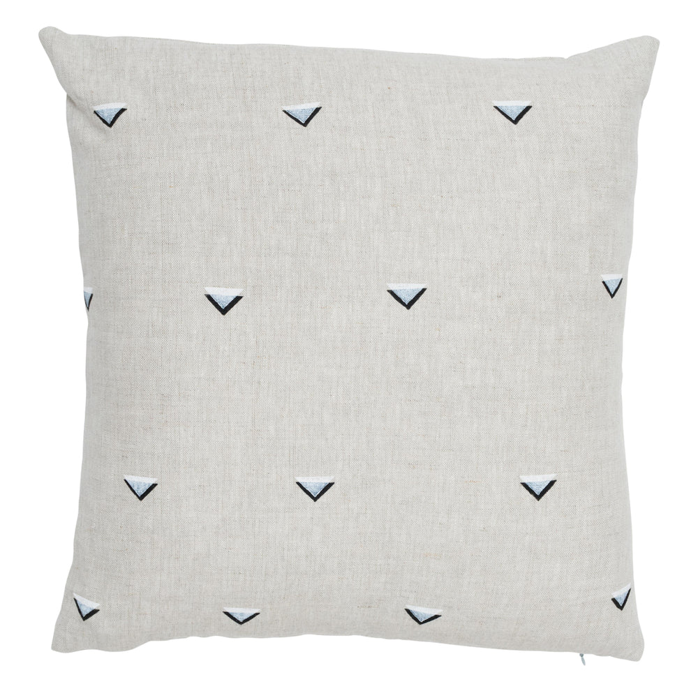 Overlapping Triangles Pillow | Black & White