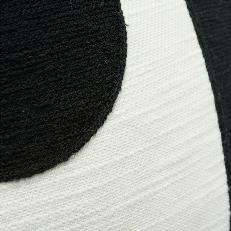Binary Embroidery Pillow | Black