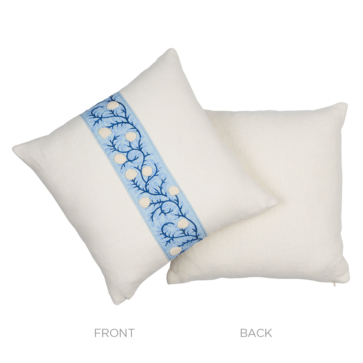 Ashoka Pillow | Ivory & Blue