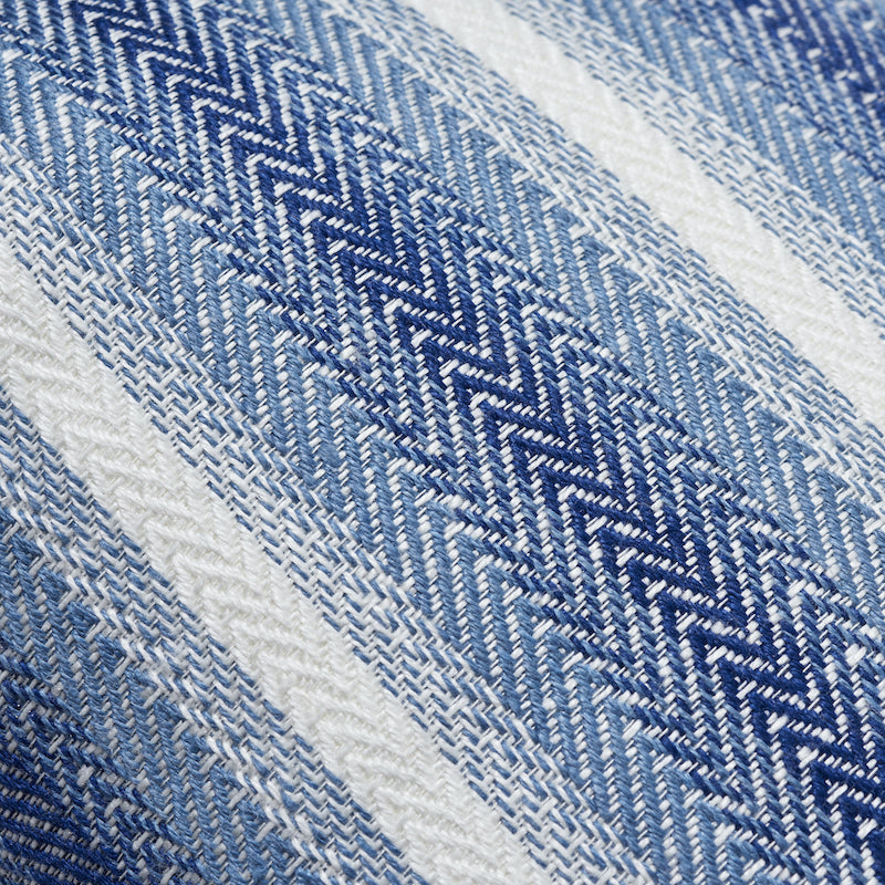 Colada Stripe Indoor/Outdoor Pillow | Blue & White