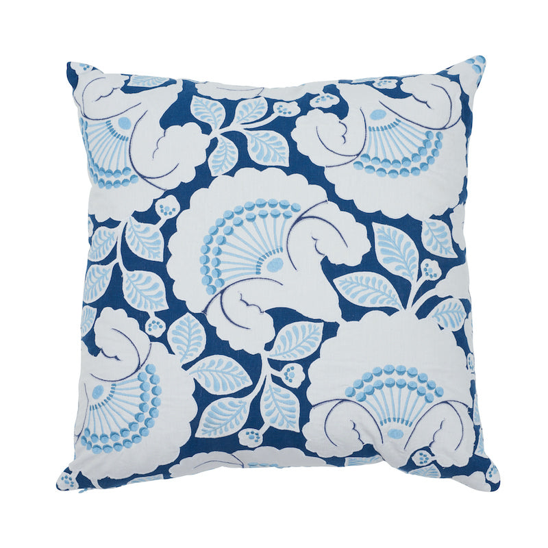 Jackie Applique Pillow | Blue