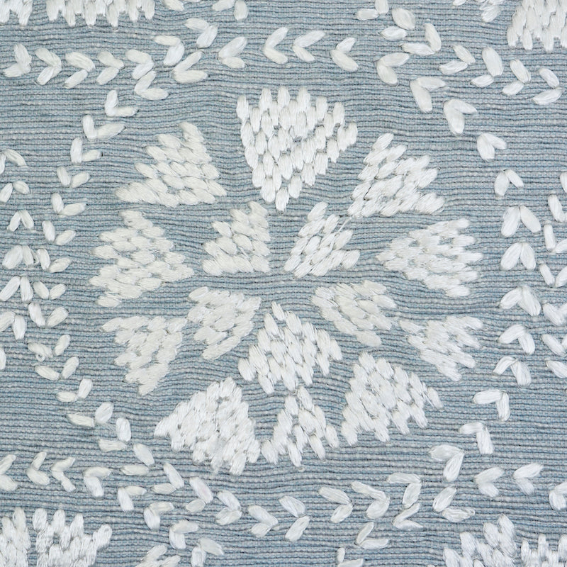 Isla Hand Embroidery Pillow | Sky