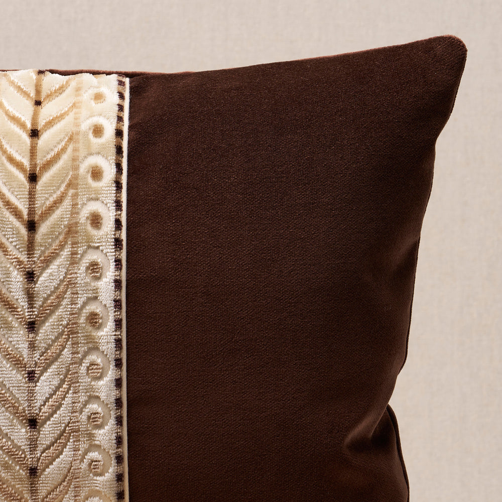 Marion Velvet Pillow | Sepia