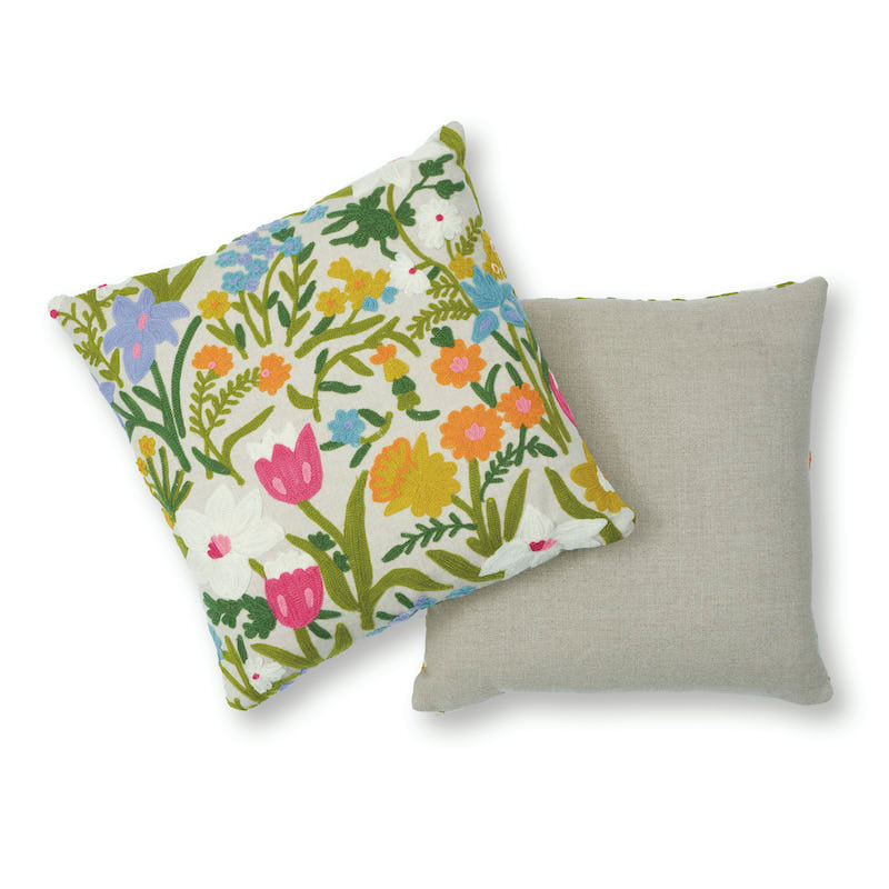 Crewel Garden Pillow | Multi