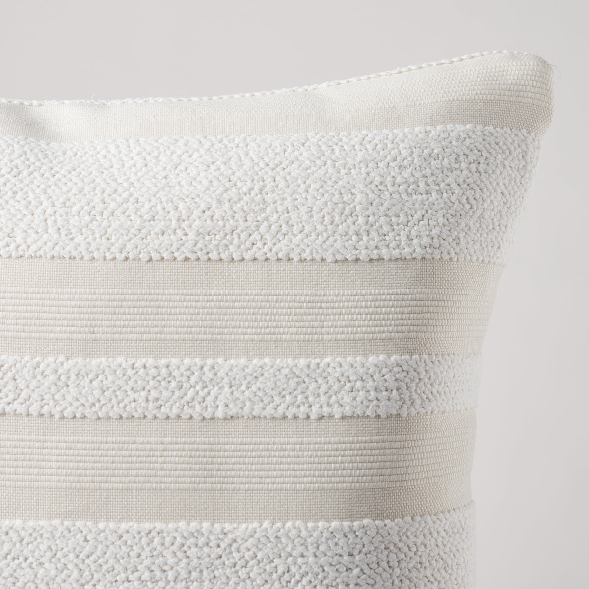 Ohara Stripe Indoor/Outdoor Pillow | Ivory