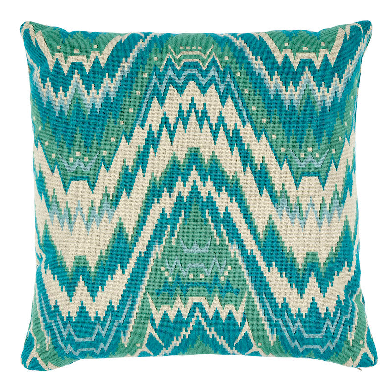 Tauride Épinglé Pillow | Peacock