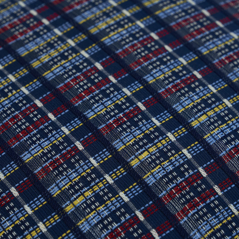 Zealand Check Pillow | Navy Multi