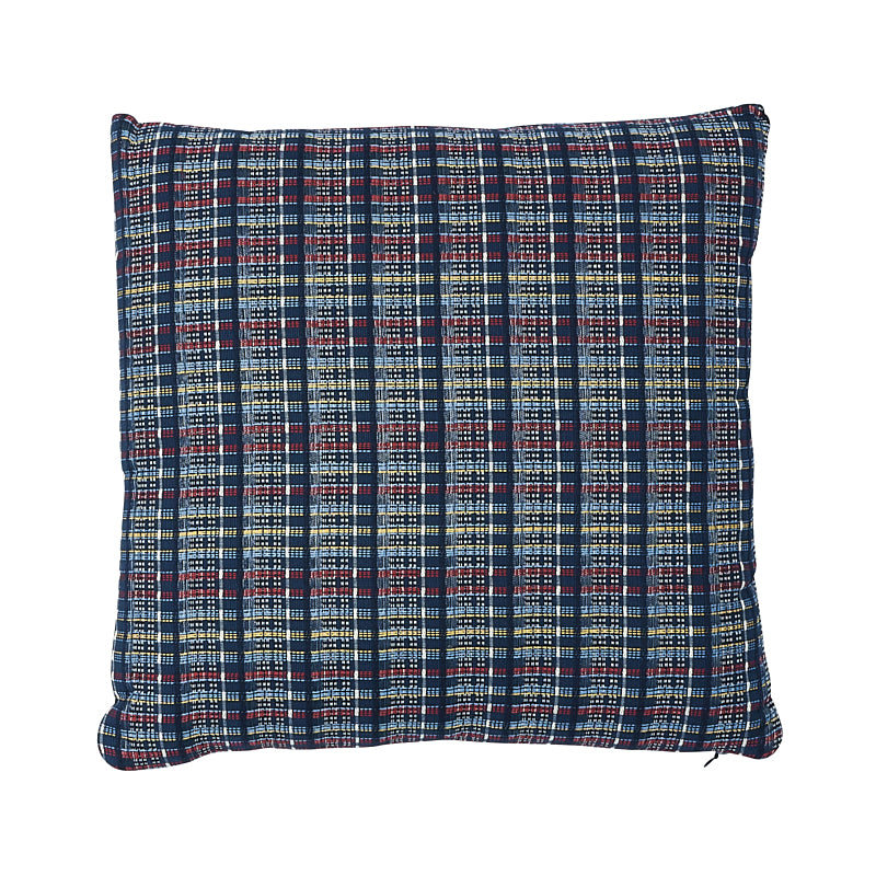 Zealand Check Pillow | Navy Multi