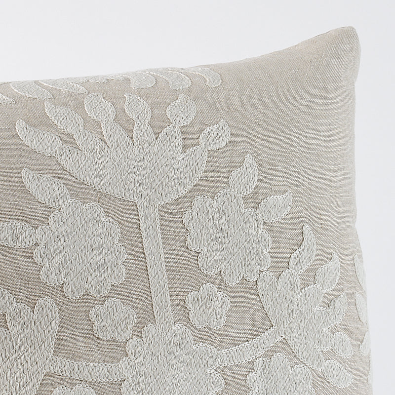 Cybele Embroidery Pillow | Natural