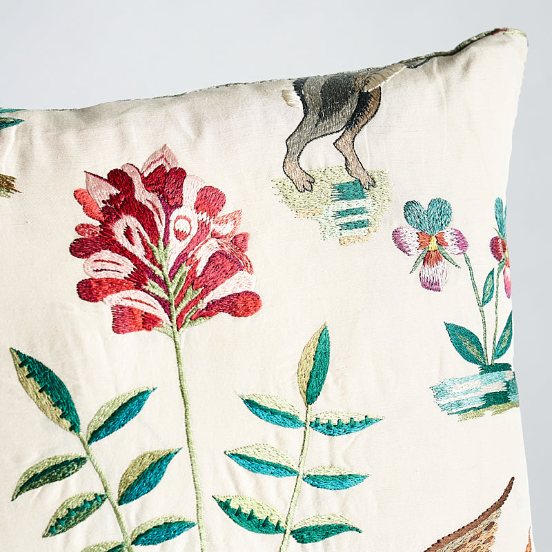 Royal Silk Embroidery Pillow A | Multi