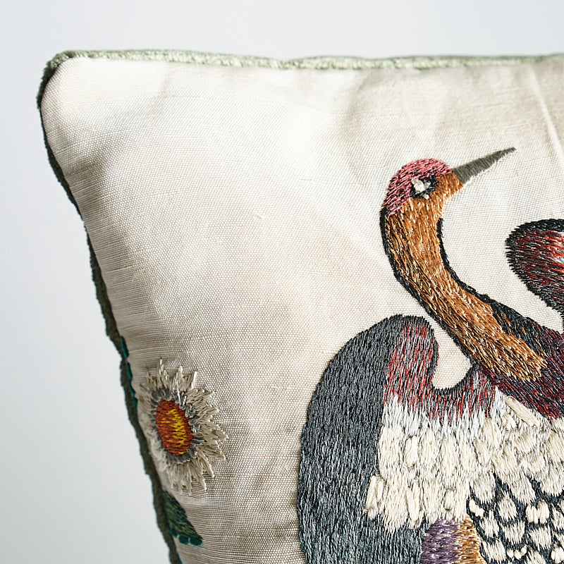 Royal Silk Embroidery Pillow C | Multi