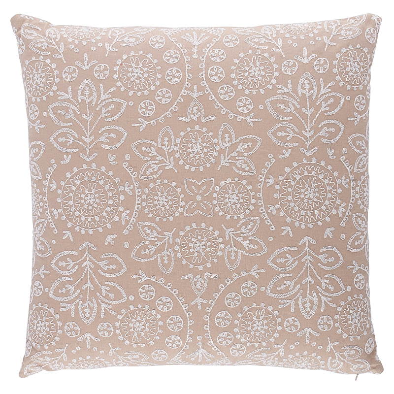 Tiana Embroidery Pillow | Natural