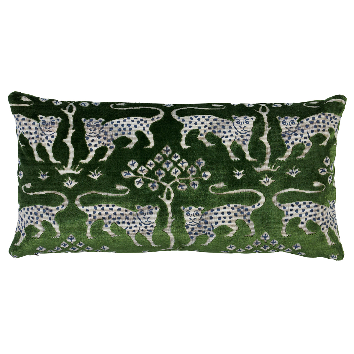 Woodland Leopard Velvet Pillow