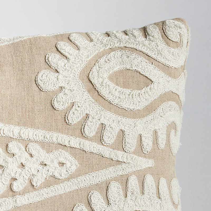 Seema Embroidery Pillow | Natural